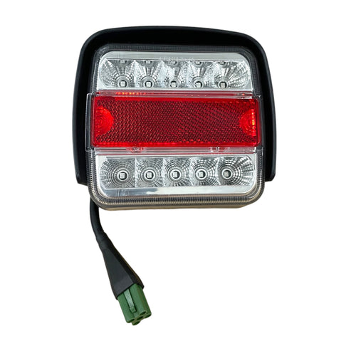 Dreifunktions-Kabelleuchte LED mit Schlagschutz, komplett verkabelt mit 7-poligem Stecker, Hauptkabel 7,5m, Zwischenkabel 2,2m
