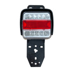 Dreifunktions-Kabelleuchte LED mit Schlagschutzgehäuse, mit Kennzeichenhalter, 2x LED-Kammerleuchte, 2x Dreieckreflektoren an Pendelhaltern, Hauptkabel 7,5m, Zwischenkabel 2,2m